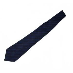 Barrington Navy Black Men's Tie 100% Silk EUC